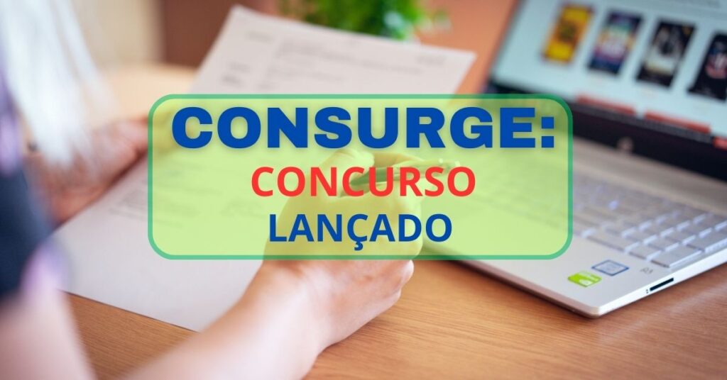 Concurso CONSURGE MG 2024: inscrição, vagas