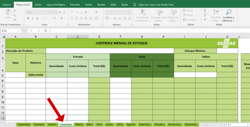 Tudo Sobre o Excel: Exemplo de Planilha